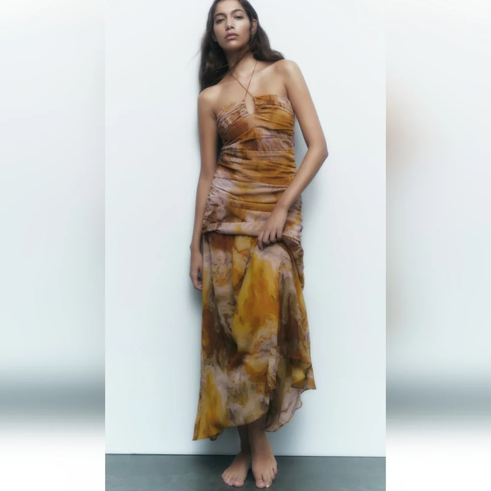 BMWT!Silk Zara Printed Dress - Picture 1 of 10